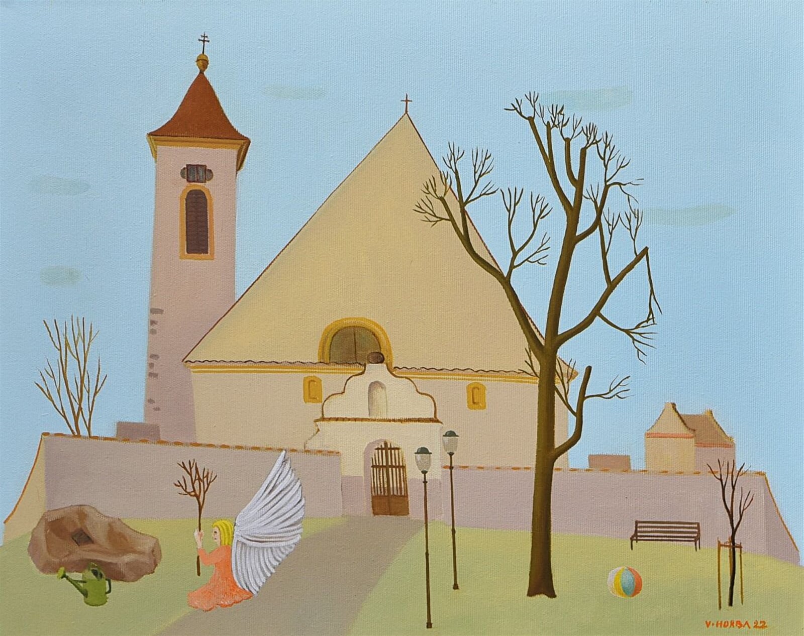 Valentin Horba: Řepice, 40 × 50 cm