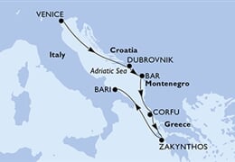 MSC Lirica - Itálie, Chorvatsko, Řecko (z Benátek)