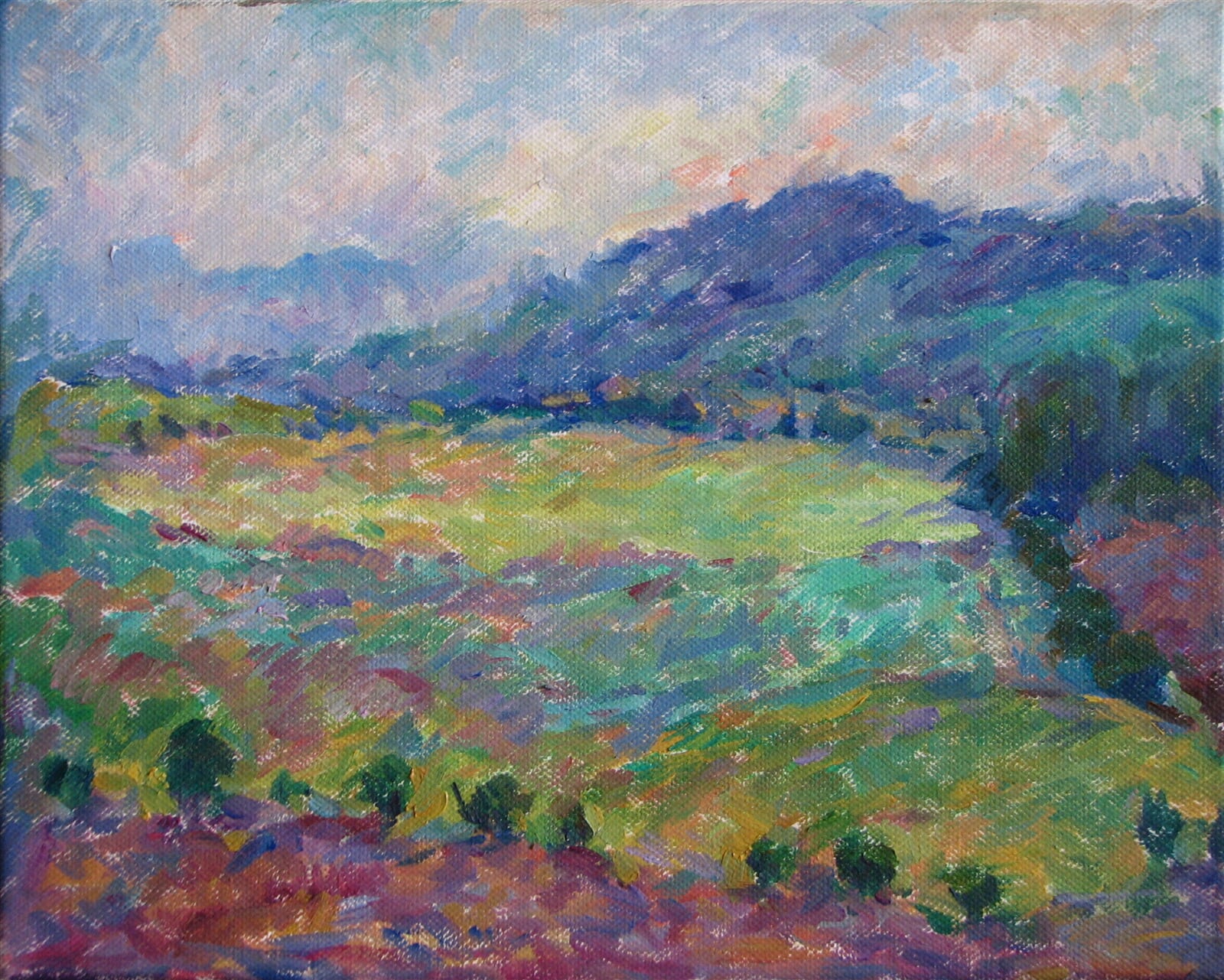 Jana Rozková: Motiv od Velké n. Veličkou, 24 × 30 cm