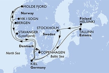MSC Fantasia - Švédsko, Německo, Norsko, Dánsko, Estonsko, ... (ze Stockholmu)