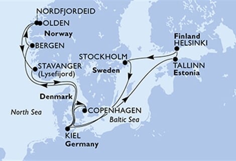 MSC Fantasia - Německo, Norsko, Dánsko, Estonsko, Finsko, ... (z Kielu)