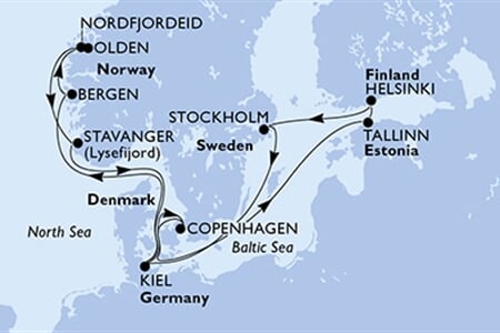 MSC Fantasia - Švédsko, Německo, Norsko, Dánsko, Estonsko, ... (ze Stockholmu)
