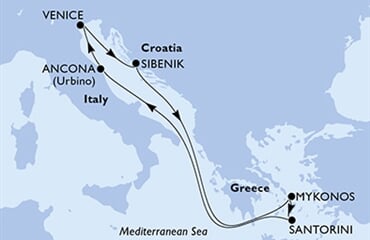 MSC Armonia - Itálie, Chorvatsko, Řecko (z Benátek)