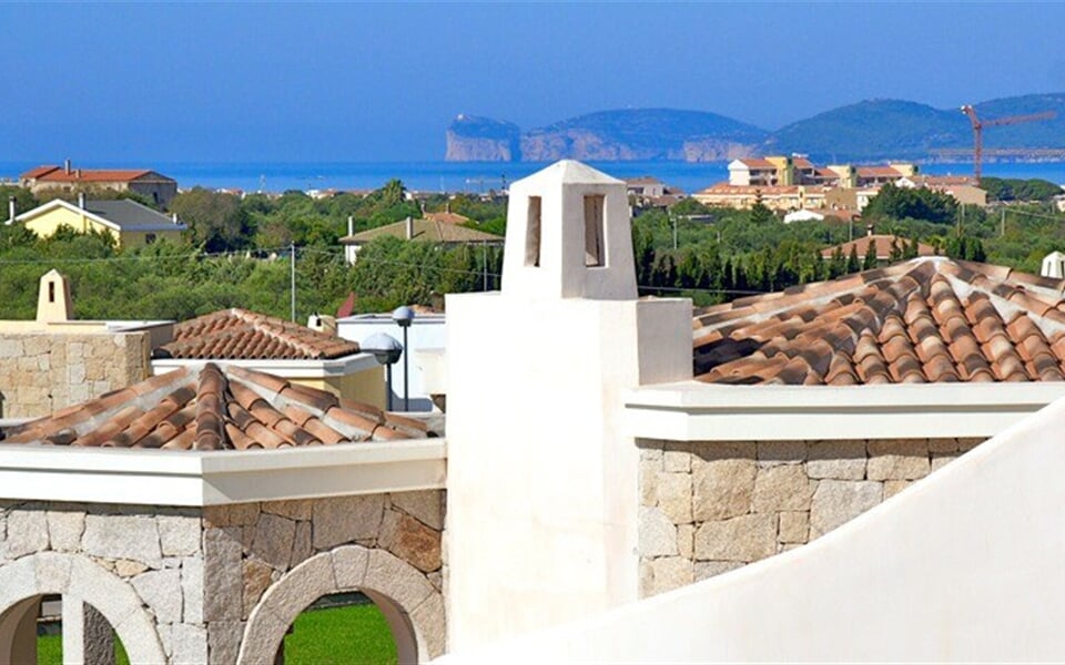 Výhled z rezidence, Alghero, Sardinie