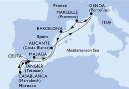 MSC Sinfonia - Francie, Španělsko, Maroko, Itálie (z Marseille)