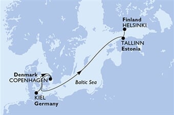 MSC Fantasia - Německo, Dánsko, Estonsko, Finsko (z Kielu)