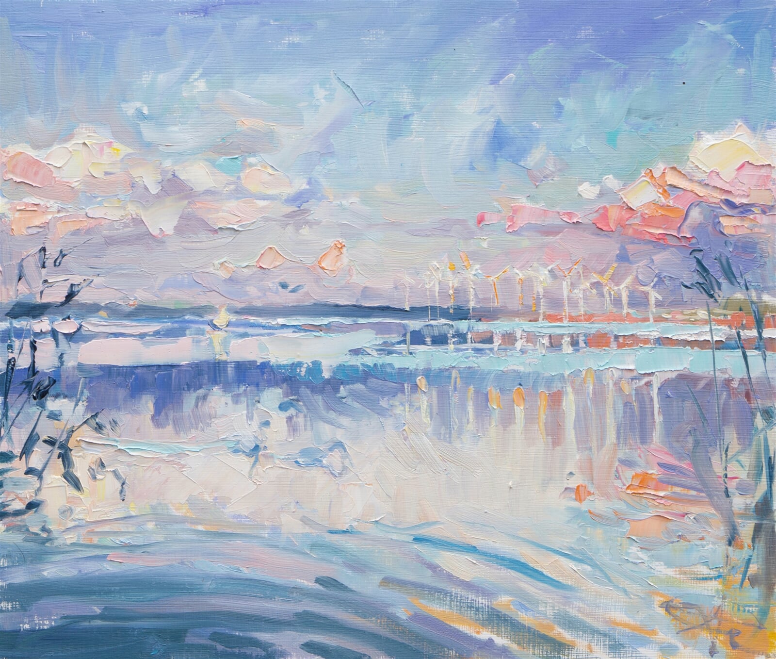 Adéla Topolová: Větrníky, 30 × 35 cm