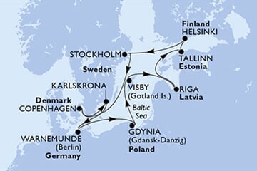 MSC Poesia - Dánsko, Švédsko, Německo, Polsko, Lotyšsko, ... (z Kodaně)