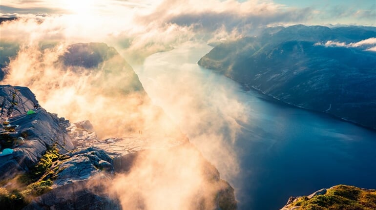 Norsko - vyhlídka Preikestolen (Kazatelna)