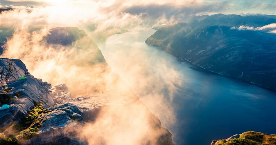 Norsko - vyhlídka Preikestolen (Kazatelna)