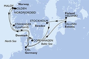 MSC Fantasia - Německo, Norsko, Dánsko, Estonsko, Finsko, ... (z Kielu)