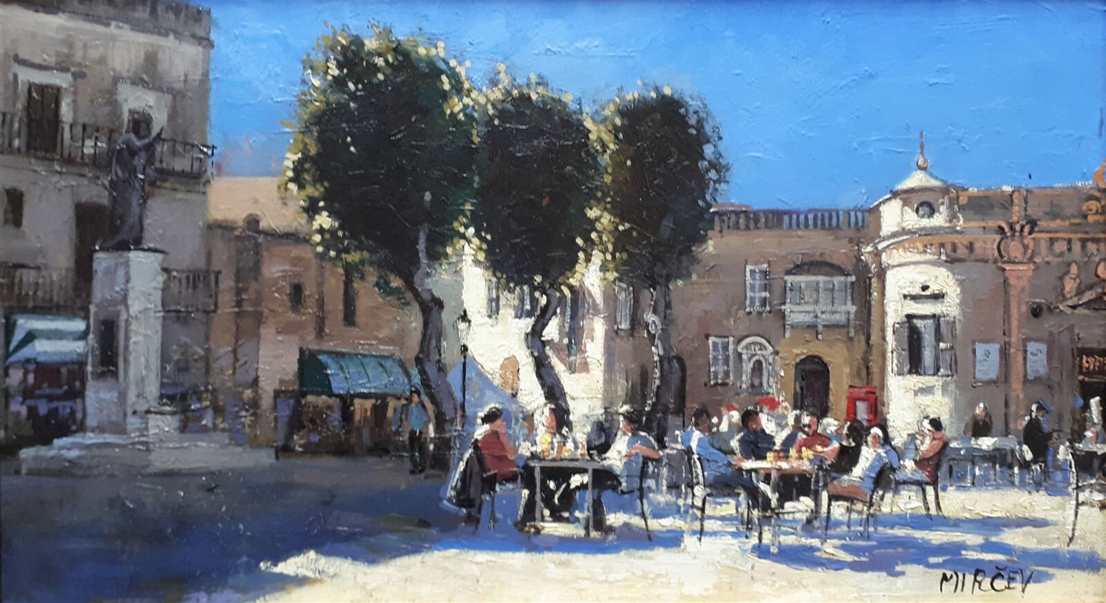 Petr Mirčev: Malta ostrov Gozo, 30 × 60 cm