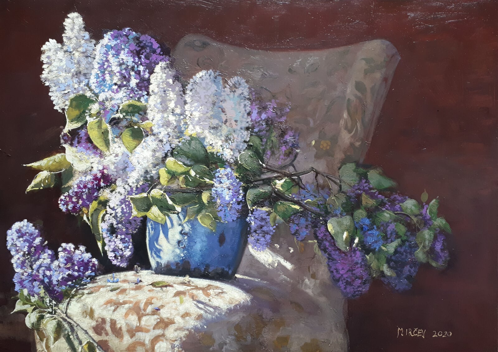 Petr Mirčev: Šeřík, 50 × 70 cm