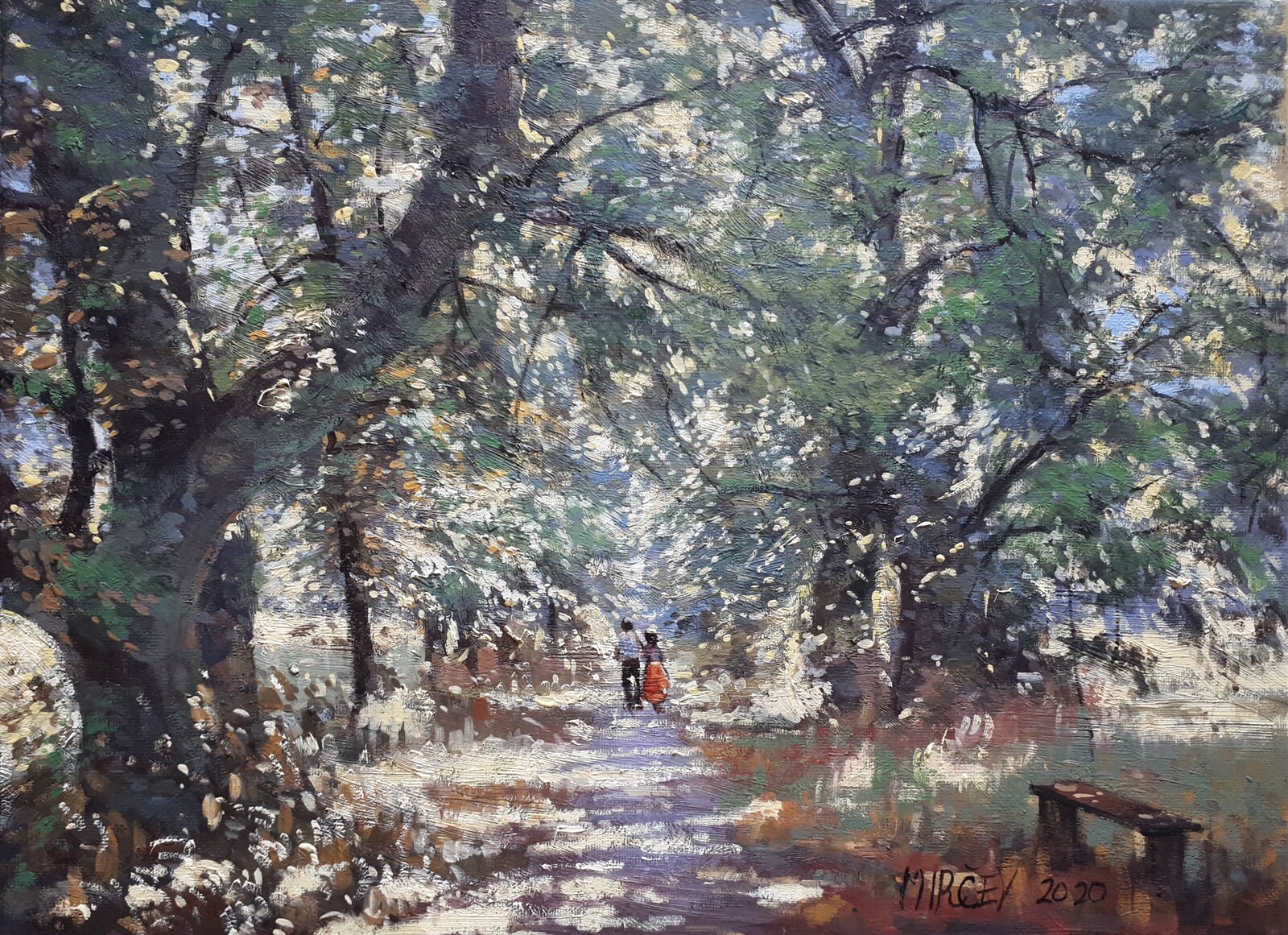 Petr Mirčev: Alej Žehušice, 30 × 40 cm