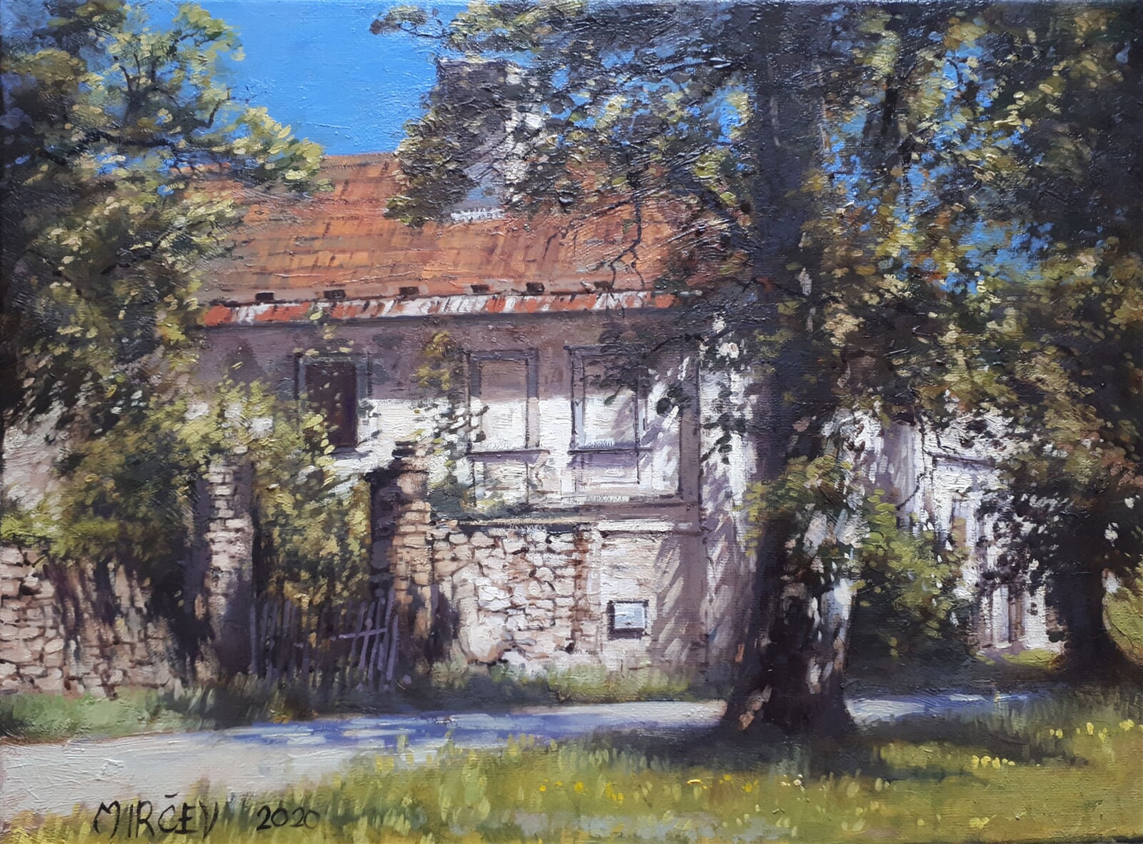 Petr Mirčev: Řečice, 30 × 40 cm