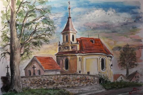 Josef Kubát - Kostel sv. Petra v okovech ve Velence