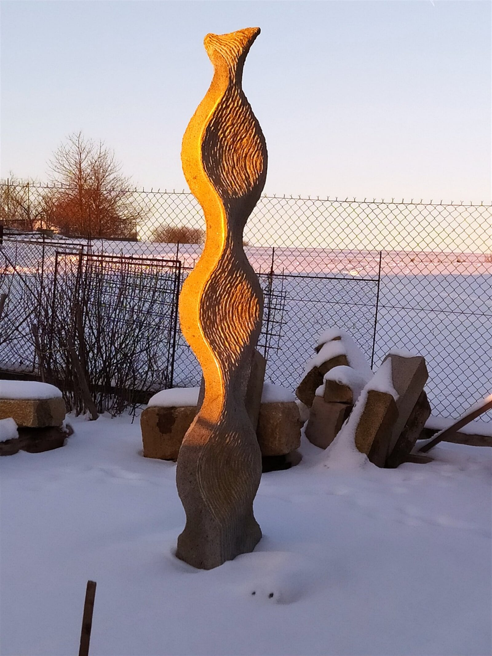 Petr Minář: Vlny, 240 × 40 cm