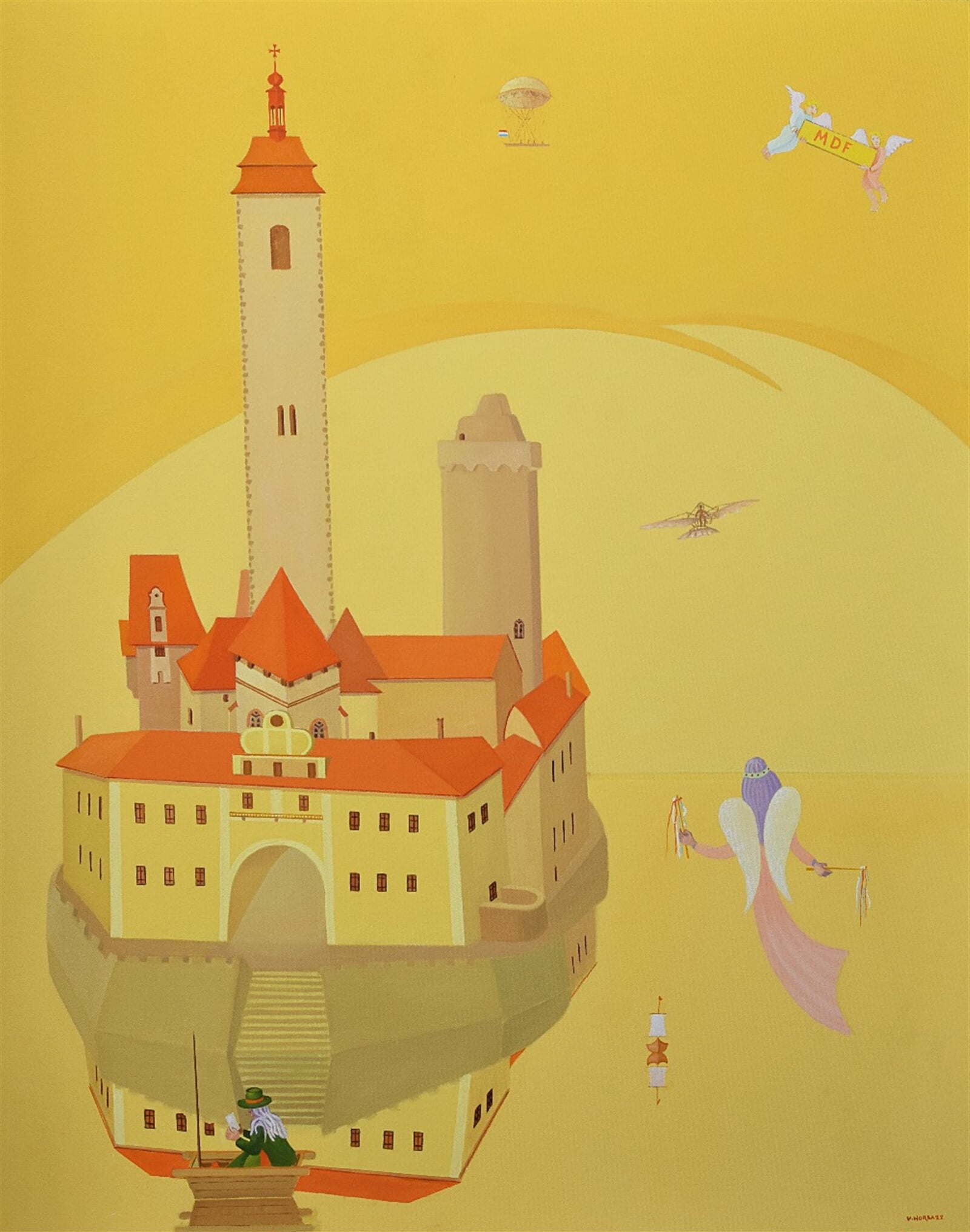 Valentin Horba: Festival (Strakonice), 100 × 80 cm