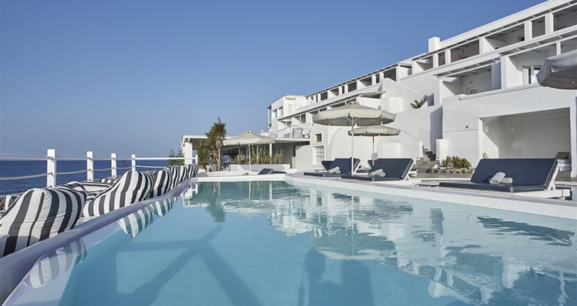 Hotel Notos Therme & Spa: fotografie vybavení exteriérů a interiérů ubytování.