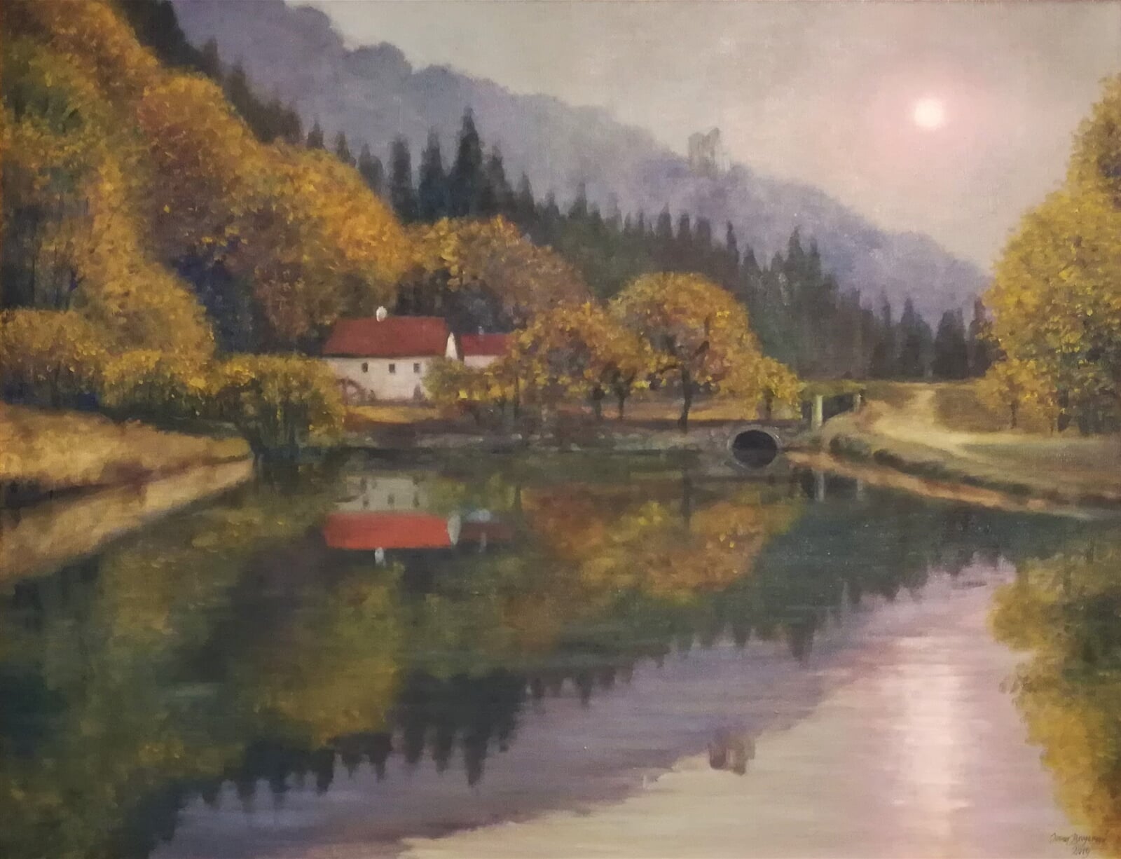 Jana Bayerová: Boskovice, Pilské údolí, 60 × 80 cm