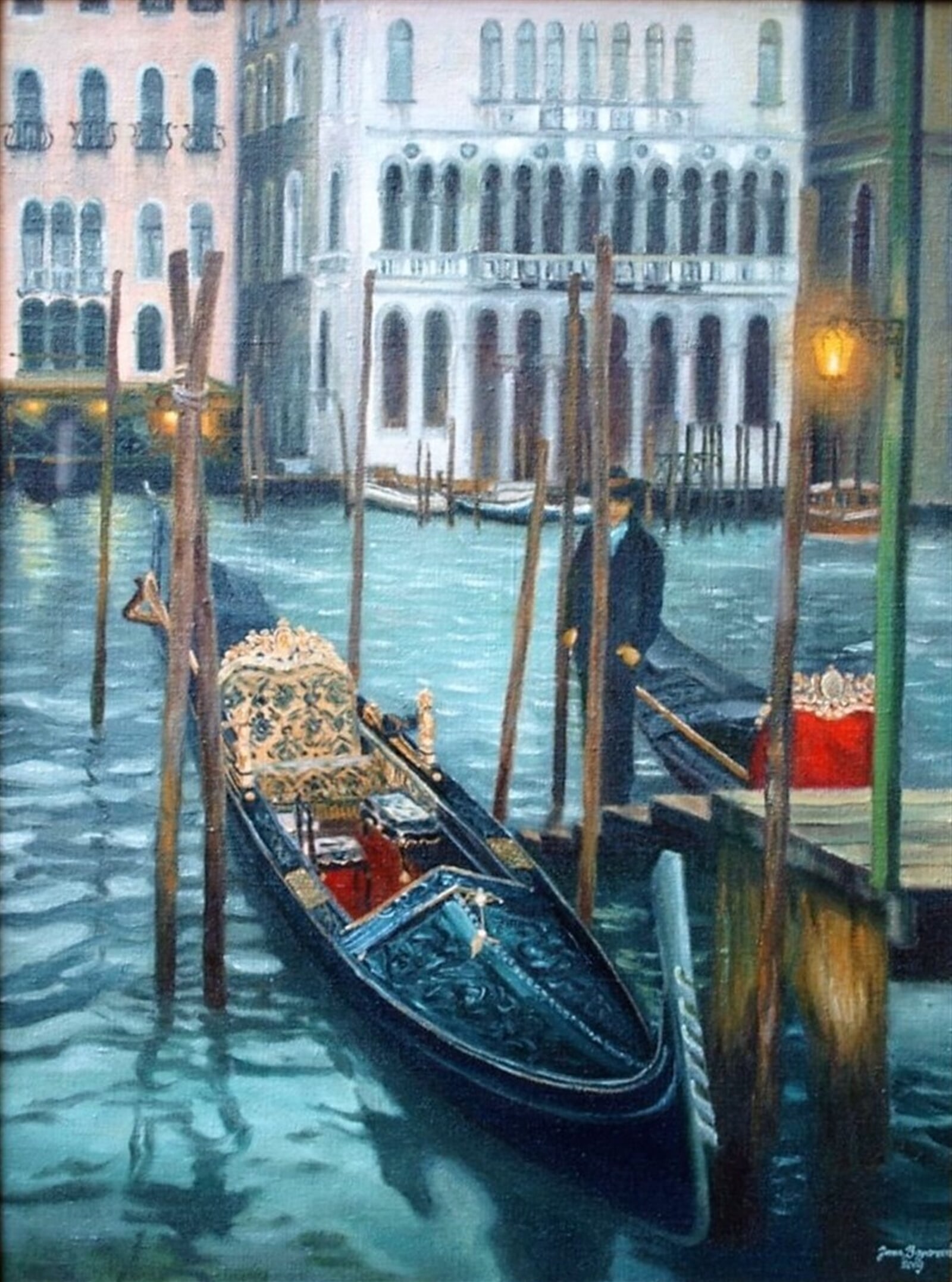 Jana Bayerová: Venezia Canal Grande, 80 × 60 cm