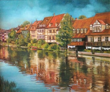 Bamberg.olej na plátně, 60 x 50 cm