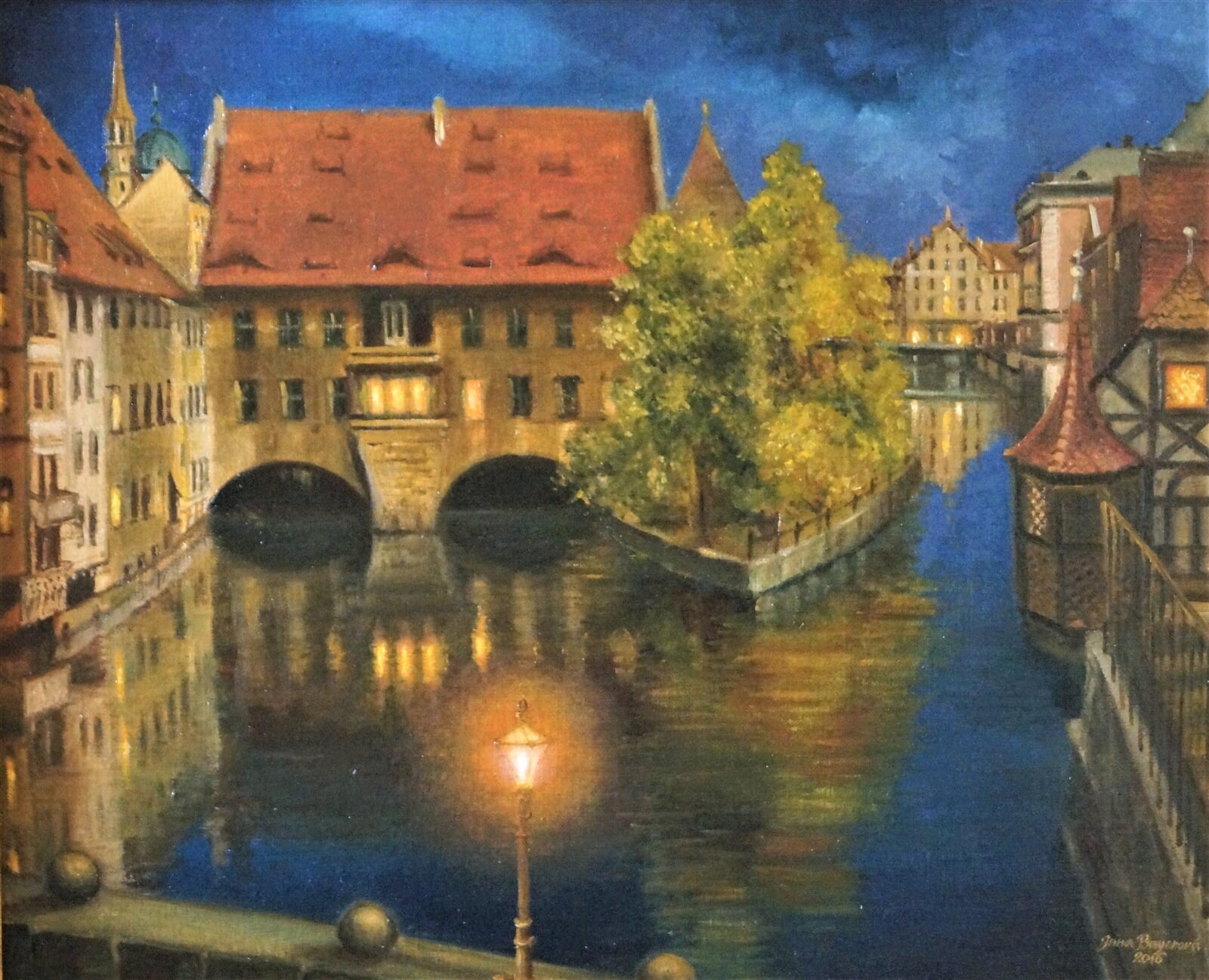 Jana Bayerová: Norimberg, 55 × 70 cm