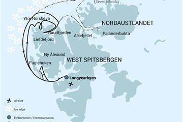North Spitsbergen, In search of Polar Bear & Pack Ice - Summer Solstice (m/v Hondius)