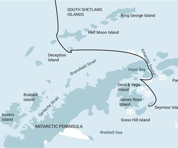 Weddell Sea - In search of the Emperor Penguin, incl. helicopters (m/v Ortelius)