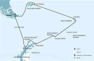 Falkland Islands - South Georgia - Antarctica (m/v Hondius)