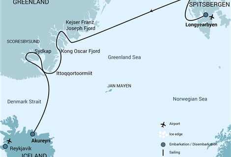 Spitsbergen - Northeast Greenland - Aurora Borealis (m/v Plancius)