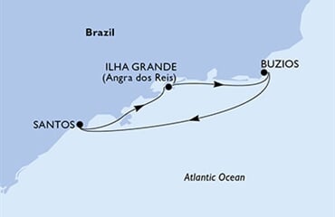 MSC Armonia - Brazílie (Santos)