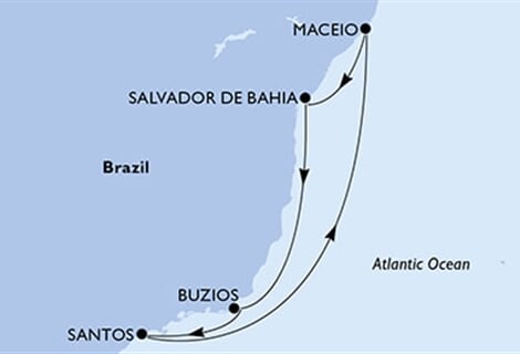 MSC Grandiosa - Brazílie (Salvador de Bahia)