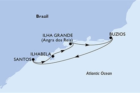 MSC Preziosa - Brazílie (Santos)