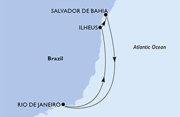 MSC Seaview - Brazílie (z Rio de Janeira)
