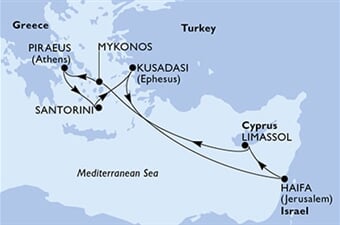 MSC Musica - Turecko, Izrael, Kypr, Řecko (Kusadasi)