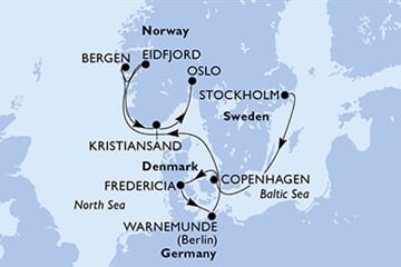 MSC Poesia - Švédsko, Dánsko, Německo, Norsko (ze Stockholmu)
