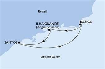 MSC Preziosa - Brazílie (Santos)