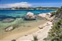 Zátoky s menšími plážemi, Baja Sardinia, Sardinie