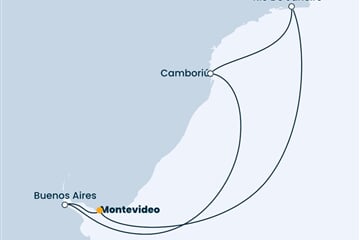 Costa Fascinosa - Uruguay, Argentina, Brazílie (Montevideo)