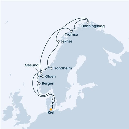 Trasa plavby CFS-KEL12040
