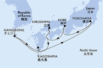 MSC Bellissima - Japonsko, Jižní Korea (Jokohama)