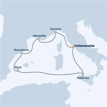 Trasa plavby CSM-CIV07A1F