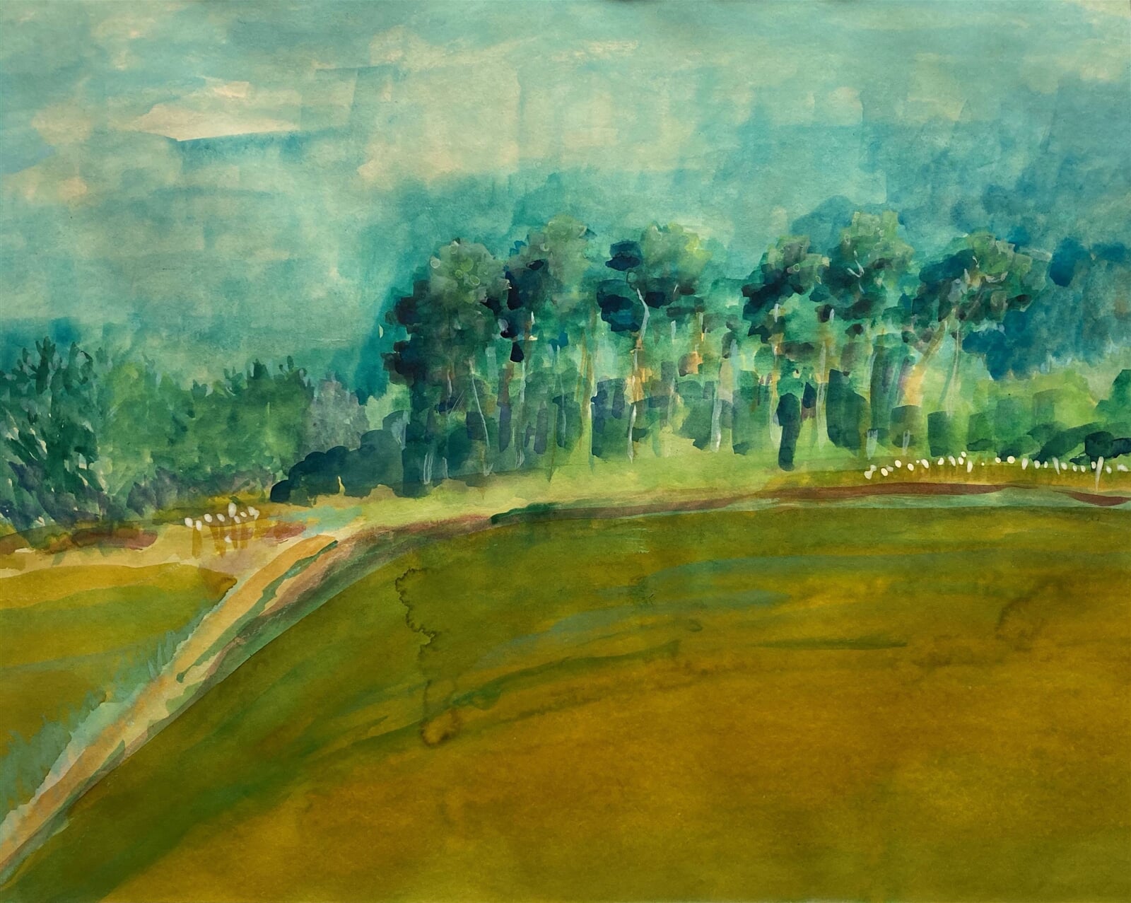 Tereza Axmanová: Tasov - Borový hájek, 50 × 70 cm