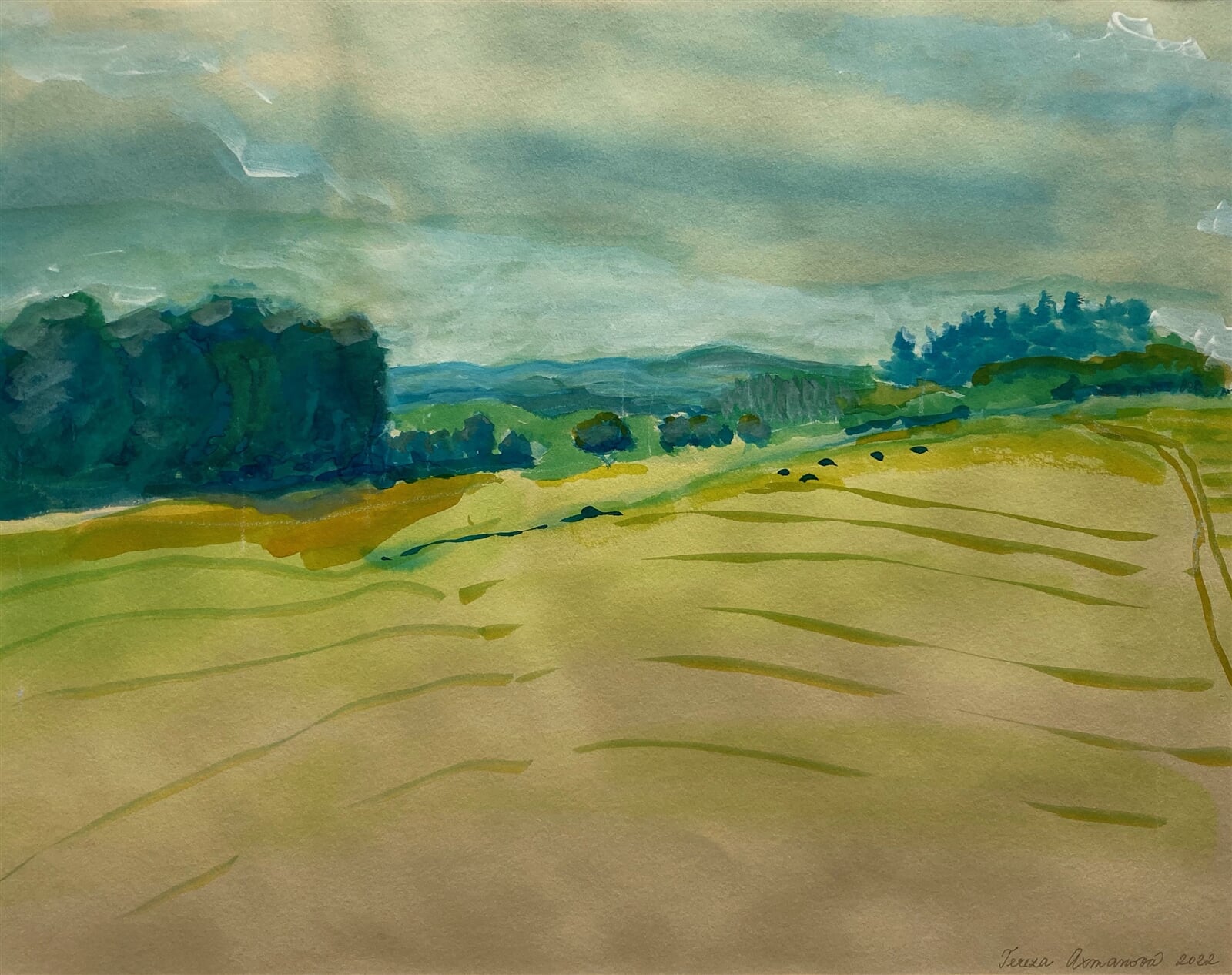 Tereza Axmanová: Tasov - Pastviny Žleb, 50 × 70 cm