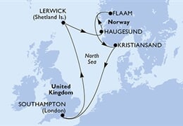 MSC Virtuosa - Velká Británie, Norsko (ze Southamptonu)