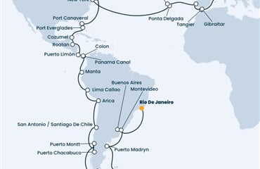 Costa Deliziosa - Brazílie, Argentina, Uruguay, Chile, Ekvádor, ... (z Rio de Janeira)
