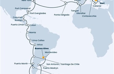 Costa Deliziosa - Argentina, Uruguay, Chile, Ekvádor, Panama, ... (Buenos Aires)