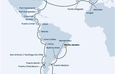 Costa Deliziosa - Brazílie, Argentina, Uruguay, Chile, Ekvádor, ... (z Rio de Janeira)