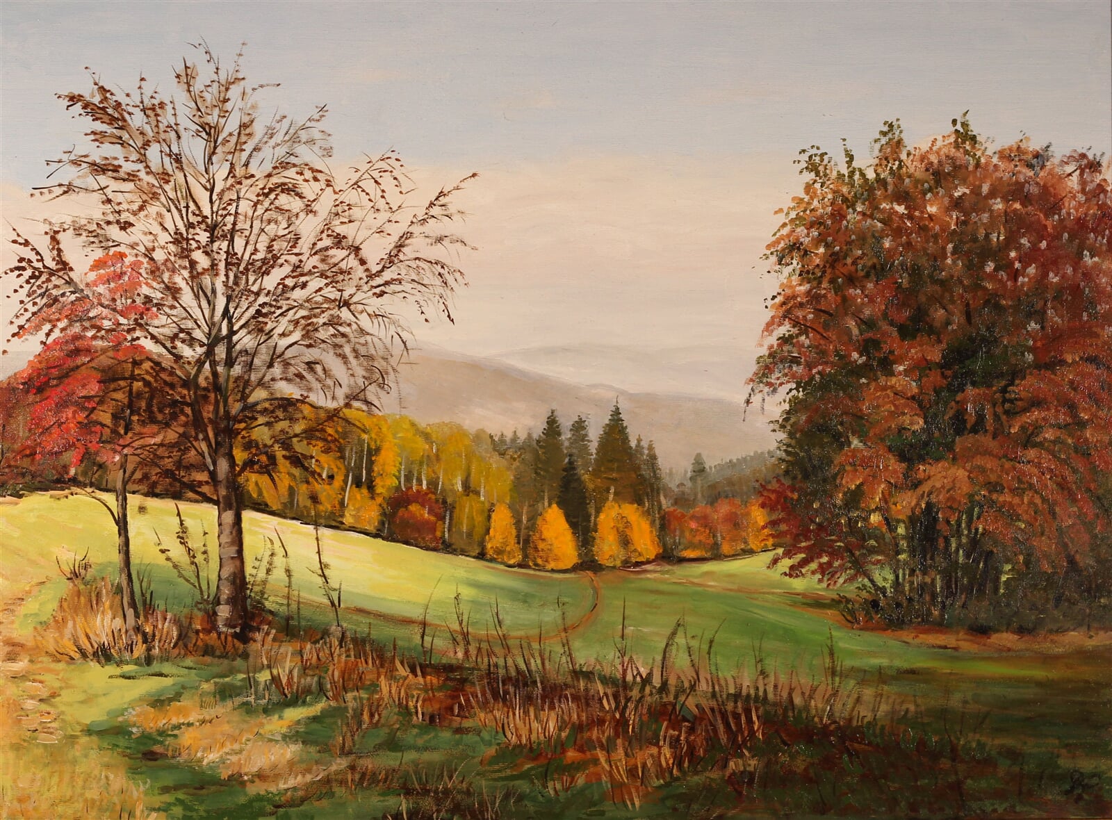 Dana Pacáková: Cestou na Zubštejn, 60 × 80 cm